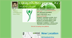 Desktop Screenshot of carolinapsychiatry.com